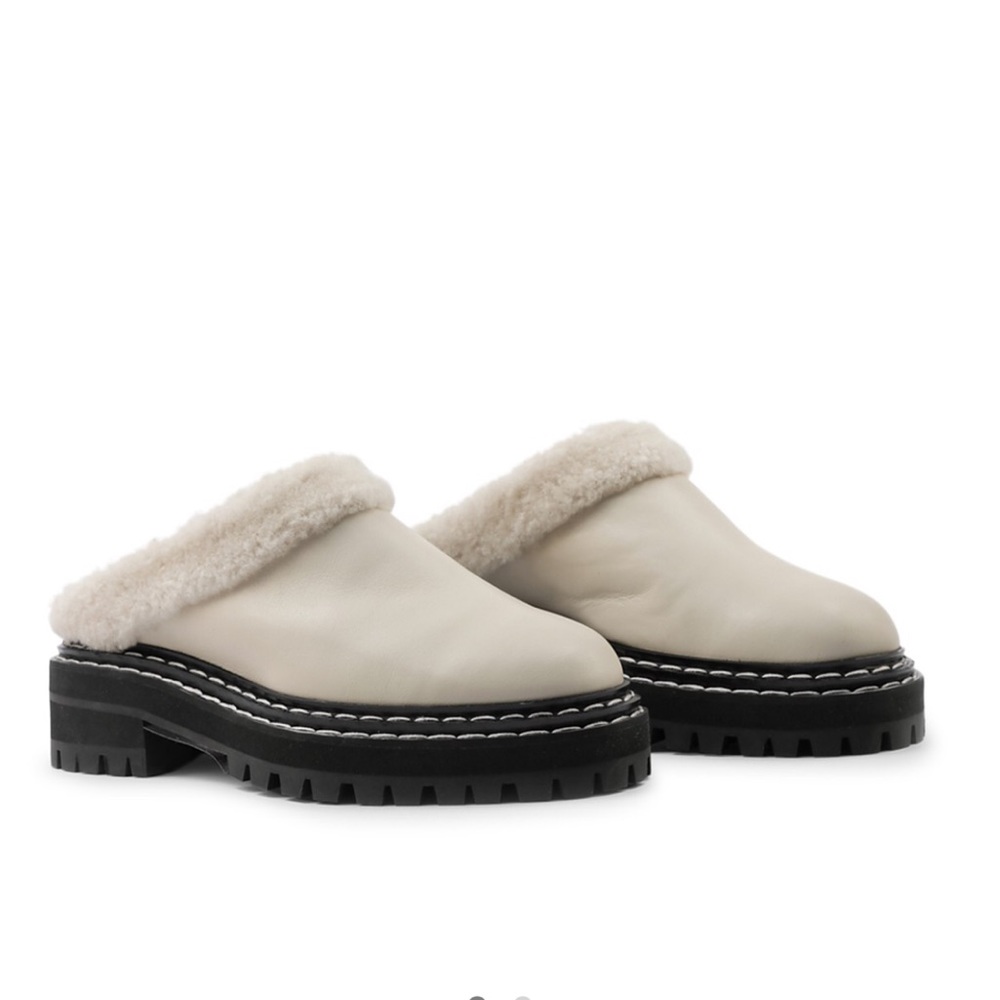NEW Shearling Mules Proenza Schouler
